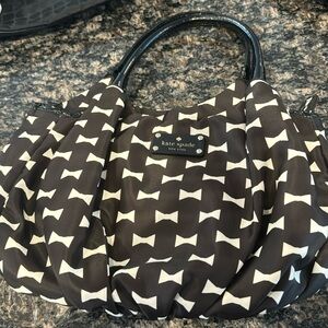 Kate Spade Bow Shoppe Small Karen Black / Cream # WKRU2114